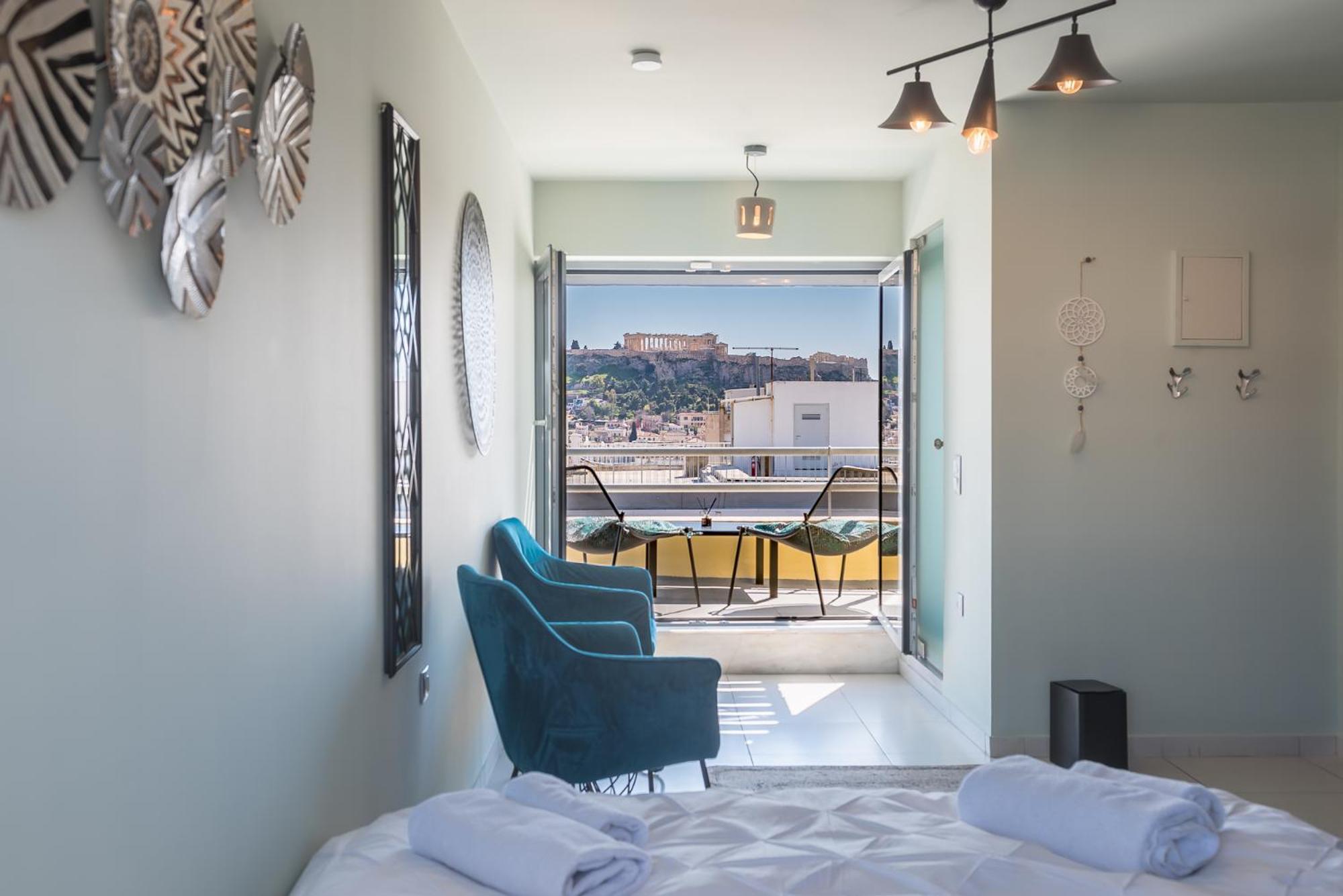 Acropolis View Mini Sky Suite & Hot Tub Atena Exterior foto
