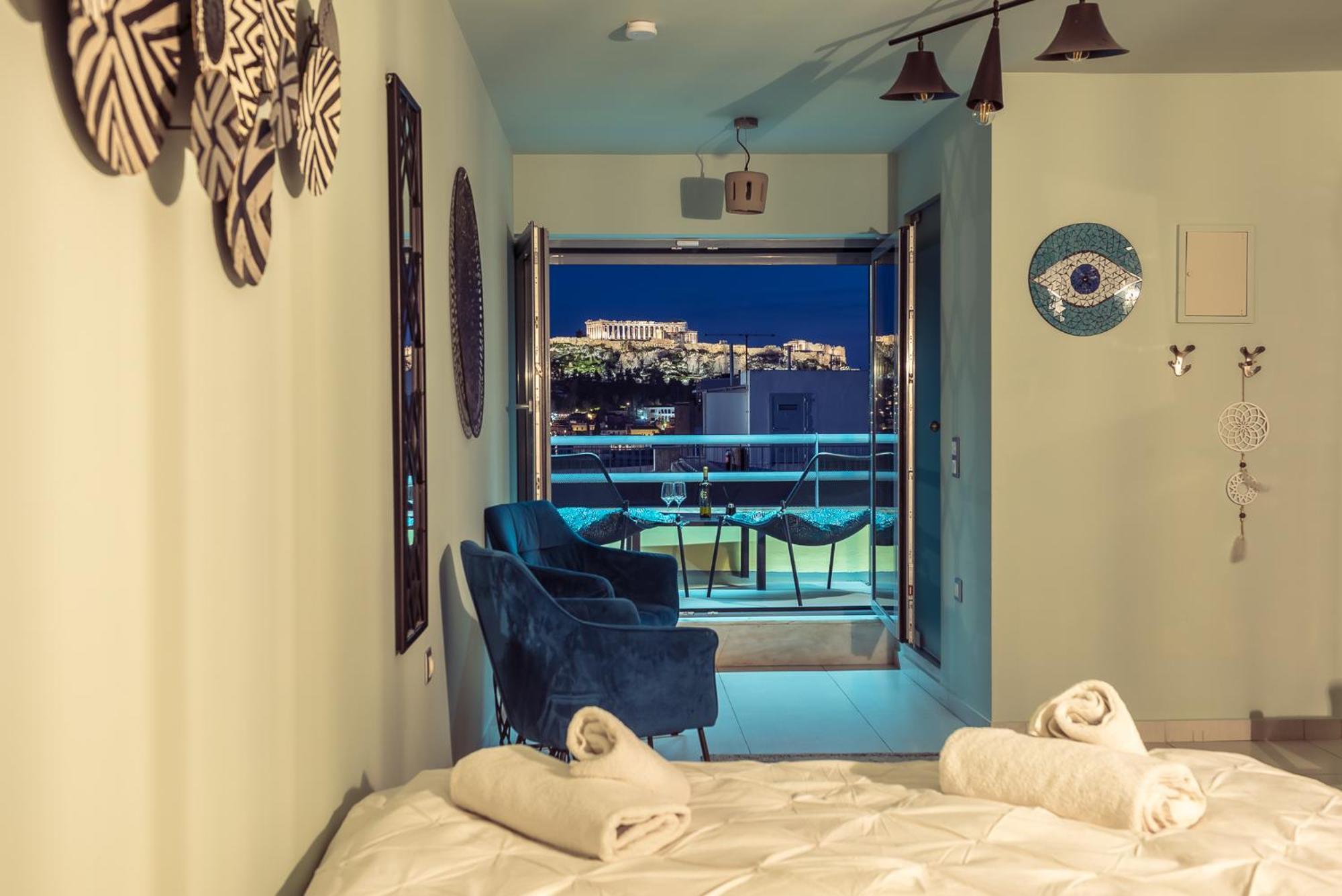 Acropolis View Mini Sky Suite & Hot Tub Atena Exterior foto