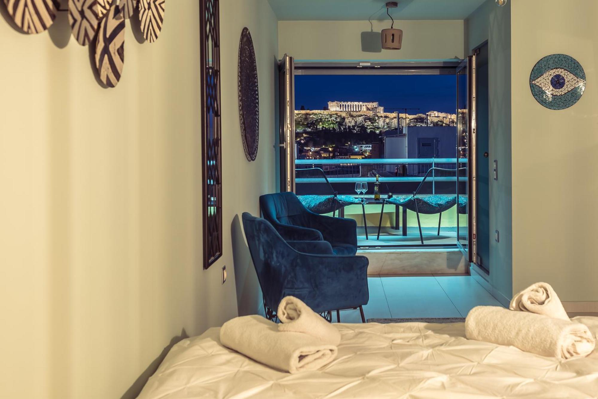 Acropolis View Mini Sky Suite & Hot Tub Atena Exterior foto