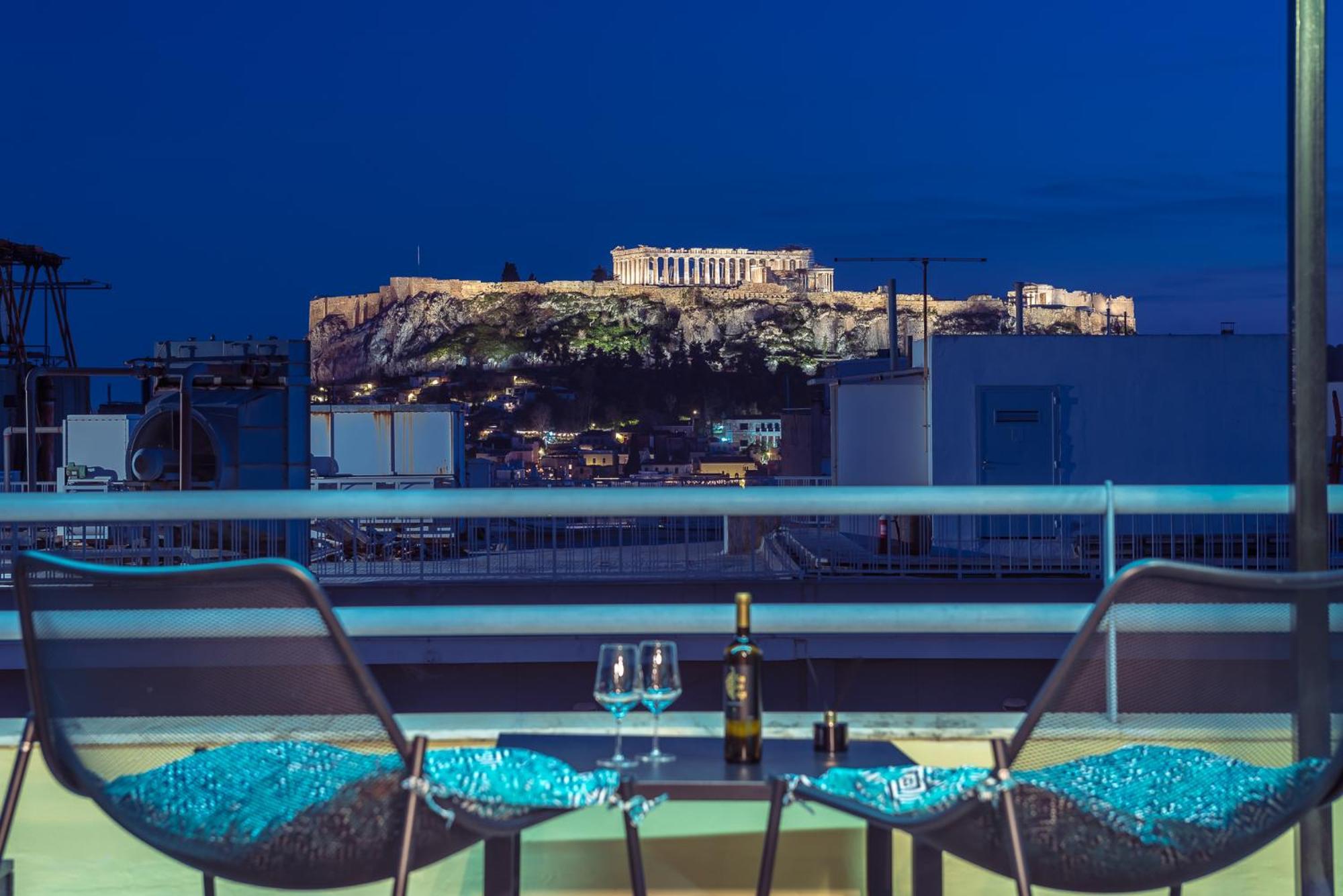 Acropolis View Mini Sky Suite & Hot Tub Atena Exterior foto