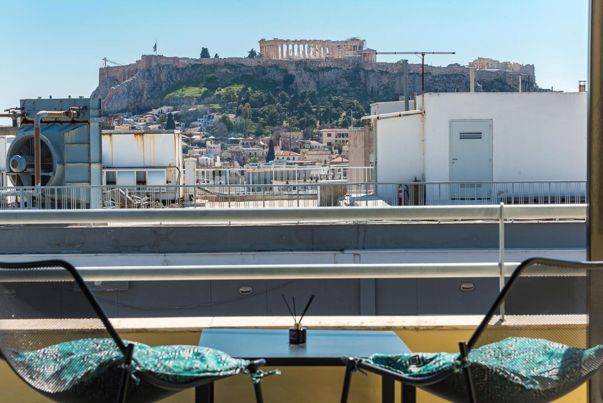 Acropolis View Mini Sky Suite & Hot Tub Atena Exterior foto