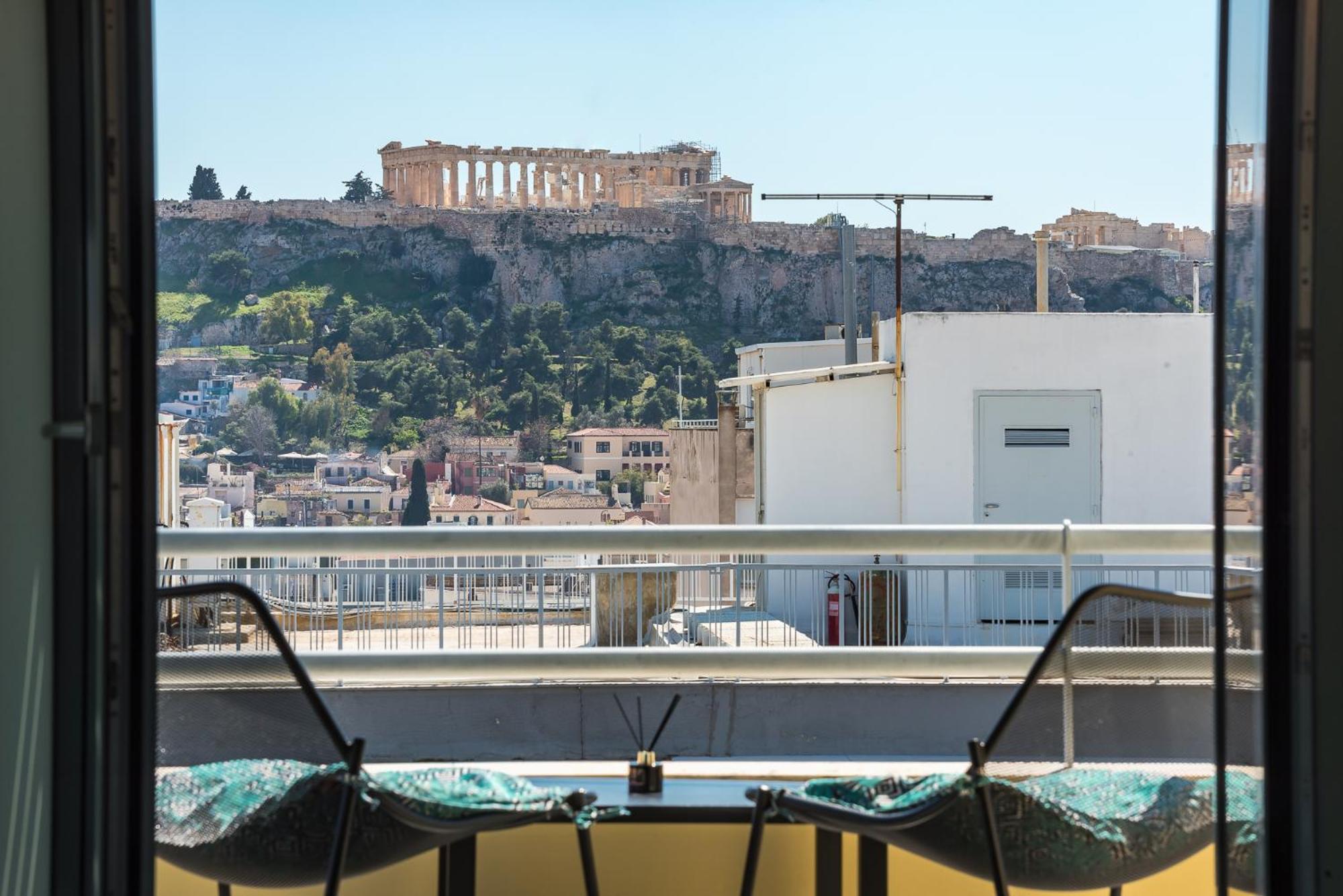 Acropolis View Mini Sky Suite & Hot Tub Atena Exterior foto