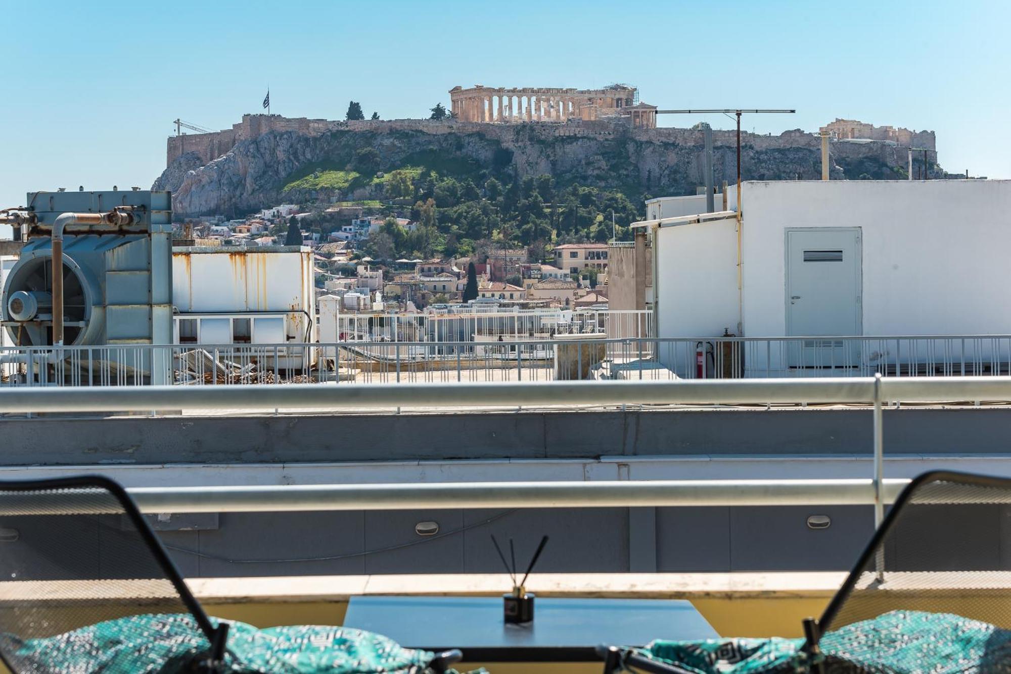 Acropolis View Mini Sky Suite & Hot Tub Atena Exterior foto