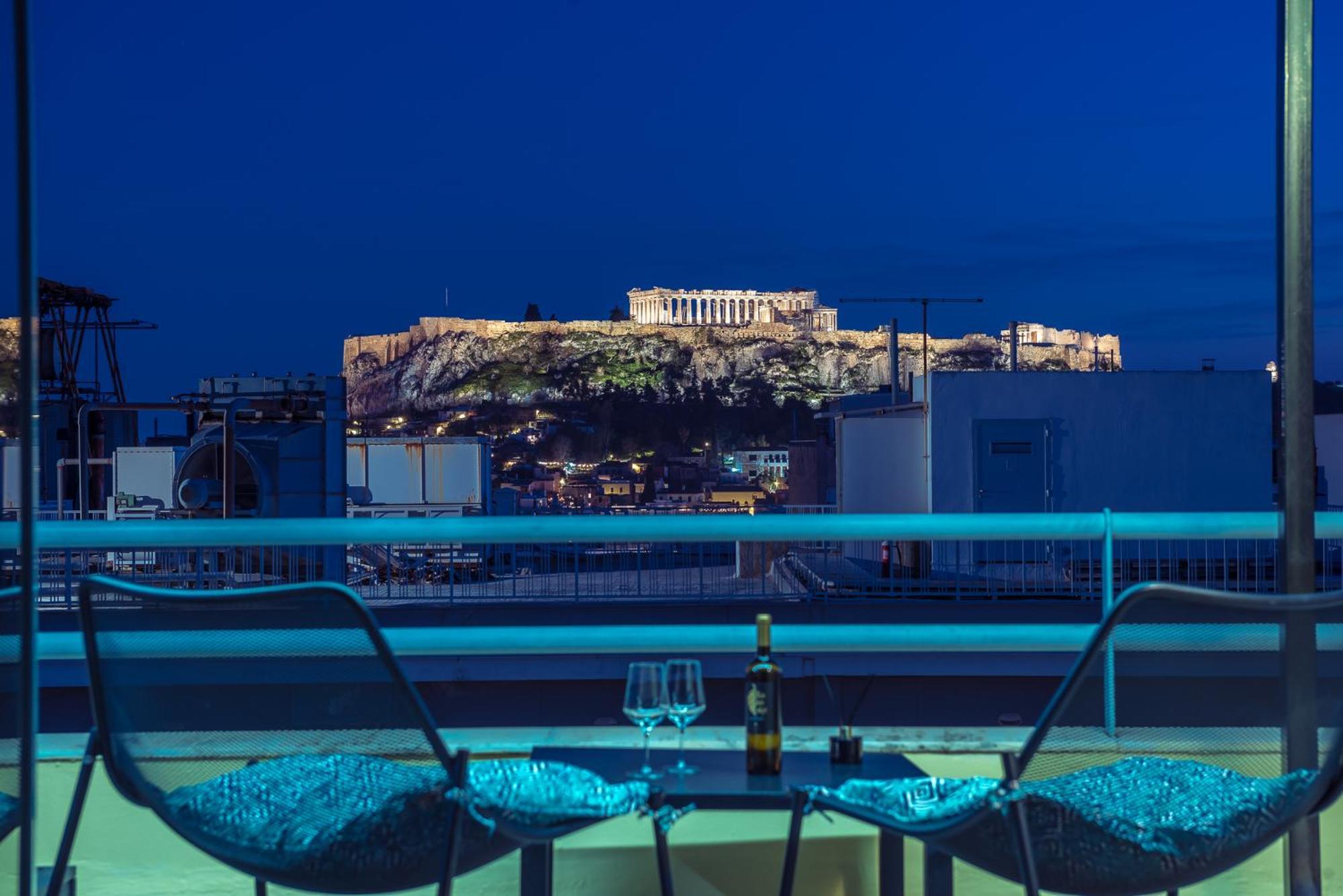 Acropolis View Mini Sky Suite & Hot Tub Atena Exterior foto