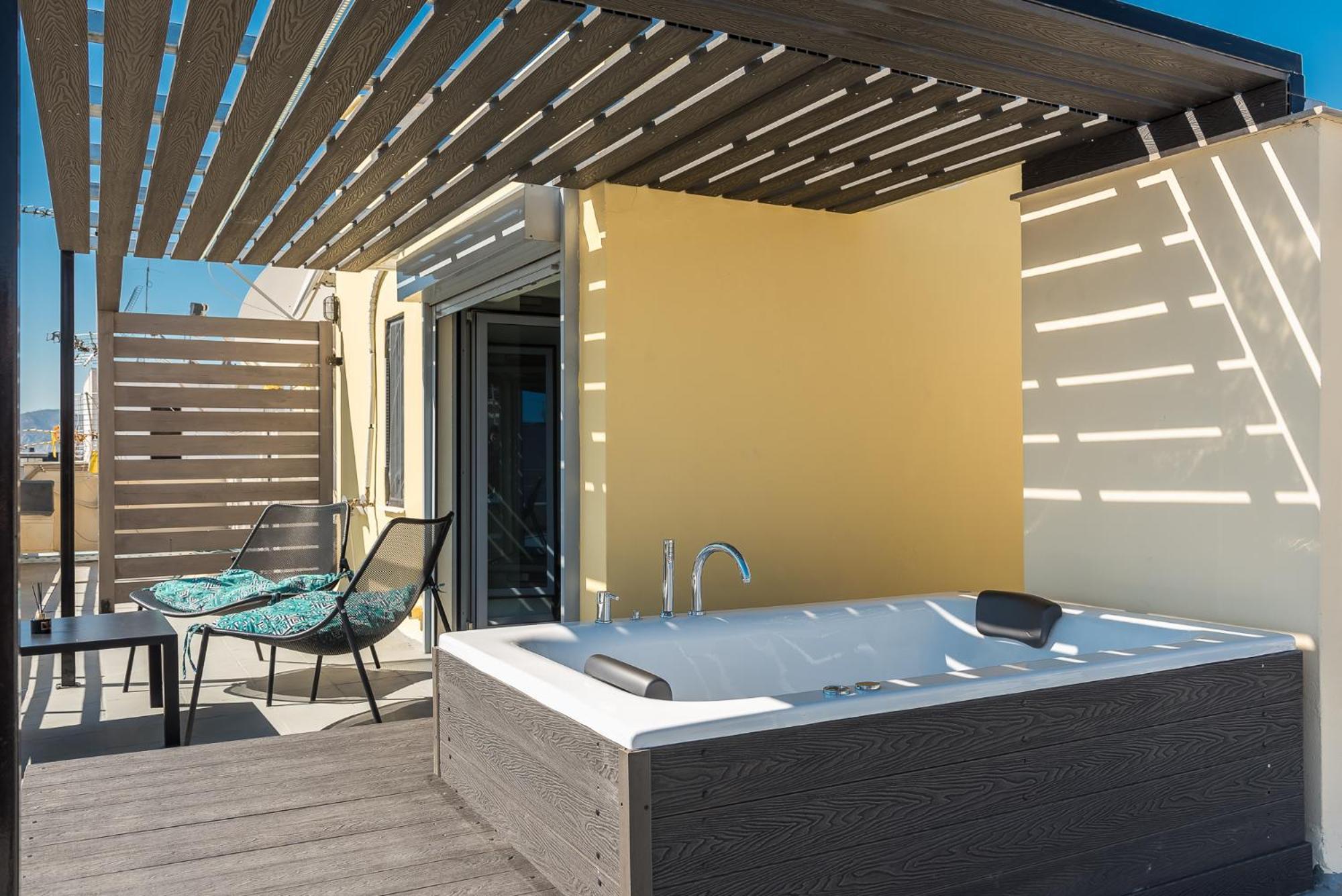 Acropolis View Mini Sky Suite & Hot Tub Atena Exterior foto