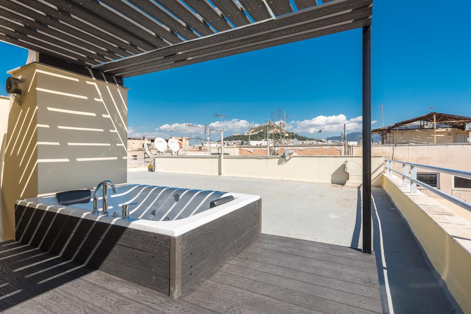Acropolis View Mini Sky Suite & Hot Tub Atena Exterior foto