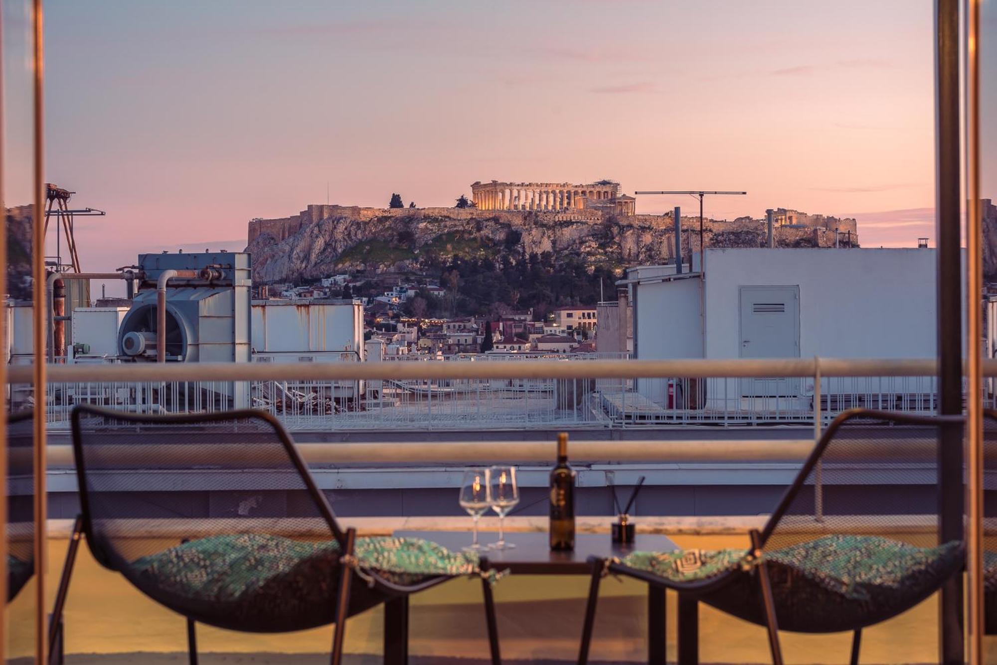 Acropolis View Mini Sky Suite & Hot Tub Atena Exterior foto